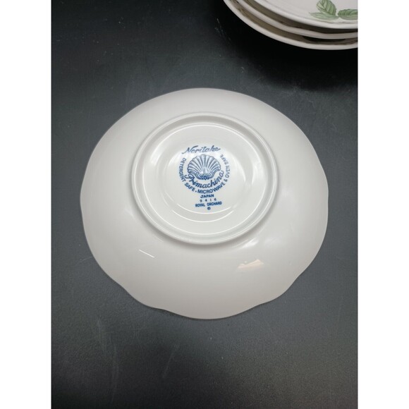 Noritake Primachina Royal Orchard 9416 Tea Coffee Saucers Set of 4 - Picture 3 of 4
